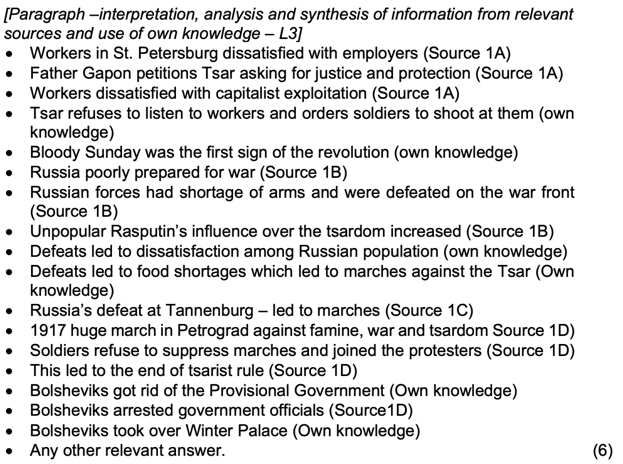 grade 11 history essays term 1 memorandum